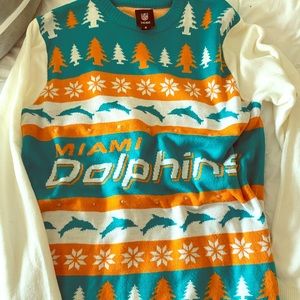 Miami dolphins Christmas sweater